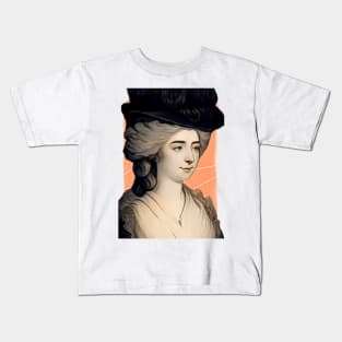 English Novelist Frances Burney illustration Kids T-Shirt